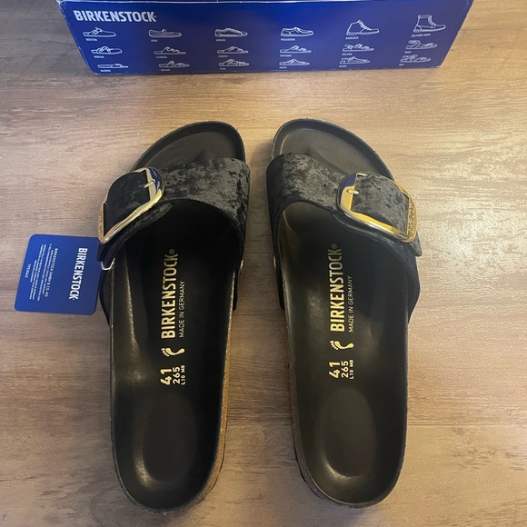 RARE Birkenstock Madrid Big Buckle Rivet Logo Sandals - Picture 4 of 11